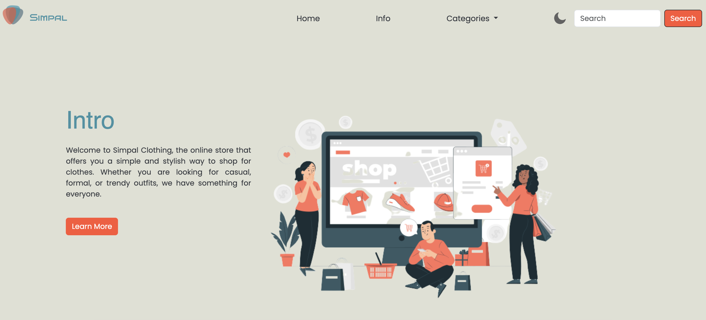 Simpal Clothing Website